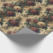 Ethereal Menace – ゴシック植物学デザイン ラッピングペーパー (角)