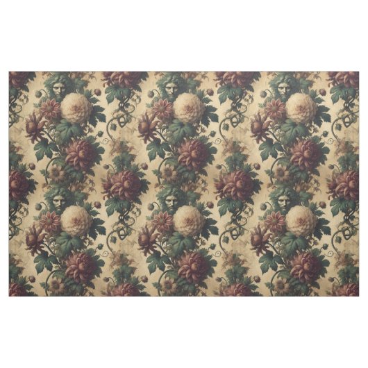 Ethereal Menace - Gothic Statement Tile ファブリック (ファットクウォーター)