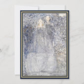 Ethereal Midnight Navy & Gold Vintage Art Nouveau 招待状 (裏面)