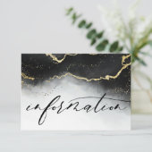 Ethereal Mist グラデーション Blackの結婚情報 エンクロージャーカード (スタンド正面)