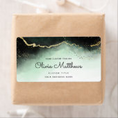 Ethereal Mist Emerald グラデーション Green Moody Business ラベル (インサイチュ)