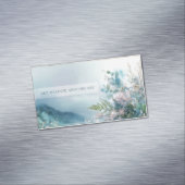 Ethereal Misty Mountain Botanical Gold Frame マグネット名刺 (インサイチュ)