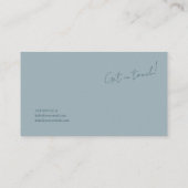 Ethereal Misty Mountain Forest Serene Landscape 名刺 (裏面)