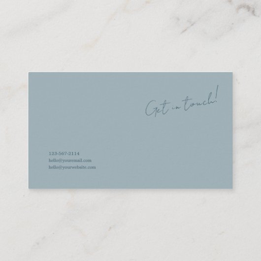 Ethereal Misty Mountain Forest Serene Landscape 名刺 (裏面)