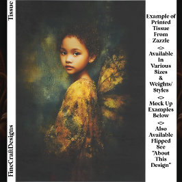 Ethereal Mixed Race Fairy in Autumn EG4L Decopage 薄葉紙