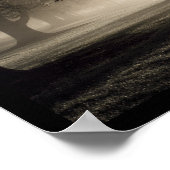 Ethereal Morning Mist in the Park ポスター (角)