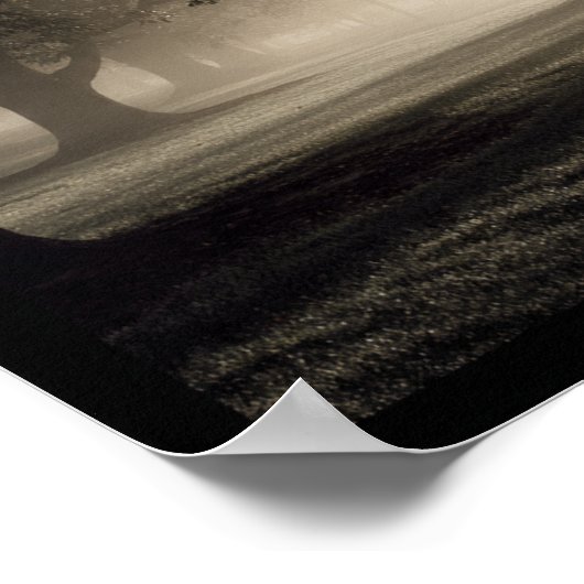 Ethereal Morning Mist in the Park ポスター (角)