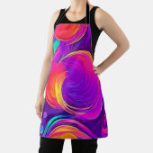 Ethereal Neon:抽象芸術の夢 エプロン (インサイチュ)