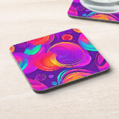 Ethereal Neon:抽象芸術の夢 コースター (左側)