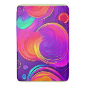 Ethereal Neon:抽象芸術の夢 バスマット (正面縦)