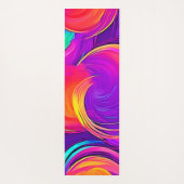 Ethereal Neon:抽象芸術の夢 ヨガマット (裏面)