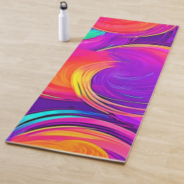 Ethereal Neon:抽象芸術の夢 ヨガマット