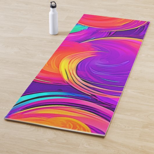 Ethereal Neon:抽象芸術の夢 ヨガマット (インサイチュ)