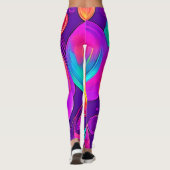 Ethereal Neon:抽象芸術の夢 レギンス (裏面)