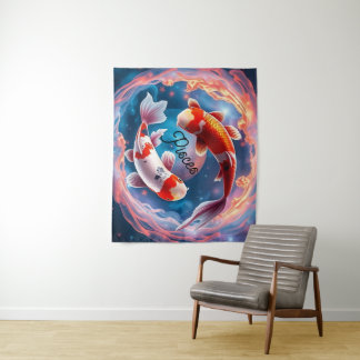 Ethereal Orbit Pisces Wall Tapestry タペストリー