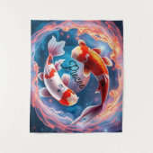 Ethereal Orbit Pisces Wall Tapestry タペストリー (正面)