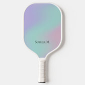 Ethereal Pastel Gradient Personalized Pickleball ピックルボールラケット (裏面)