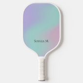 Ethereal Pastel Gradient Personalized Pickleball ピックルボールラケット (正面)