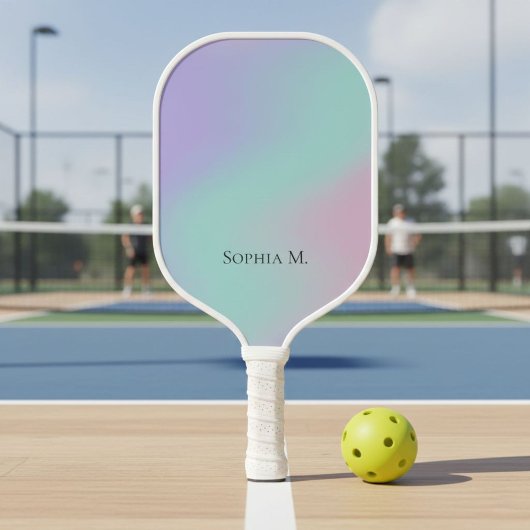Ethereal Pastel Gradient Personalized Pickleball ピックルボールラケット