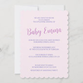 Ethereal Pastel Pink Blue Cosmic Galaxy Starry 招待状 (裏面)