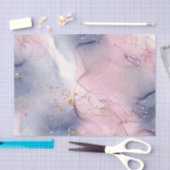 Ethereal Periwinkleピンク&金ゴールドインクイファンタジーパーティー 薄葉紙 (クラフト)