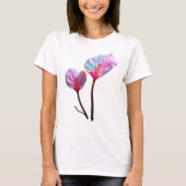 ethereal pink flowers tシャツ (正面)