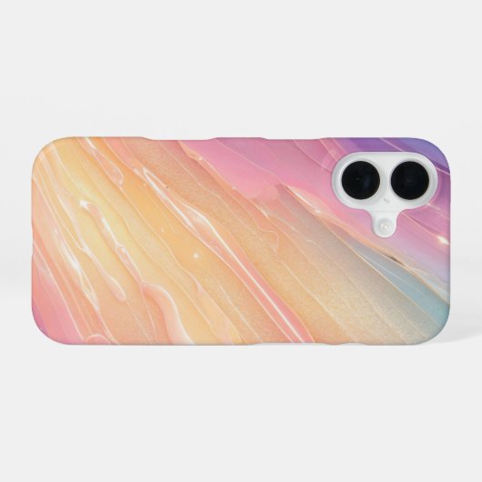  Ethereal Radiance Pastel Aurora Phone Case iPhone 16ケース (裏面横)