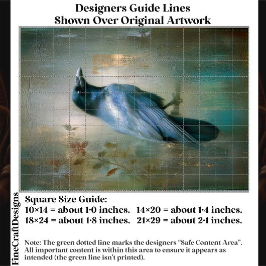 Ethereal Raven, Textured Background EQ8R Decoupage 薄葉紙