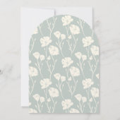 Ethereal romantic modern floral wedding 招待状 (裏面)