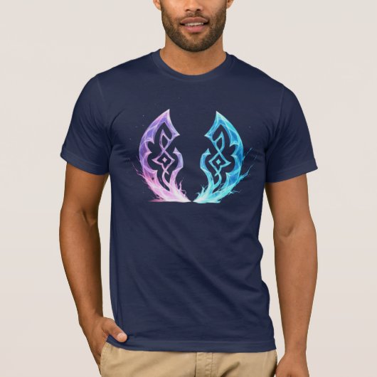 Ethereal Rune Convergence – Arcane Energy Emblem Tシャツ (正面)