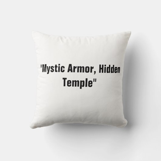 Ethereal Samurai: Misty Guardian Pillow クッション (裏面)