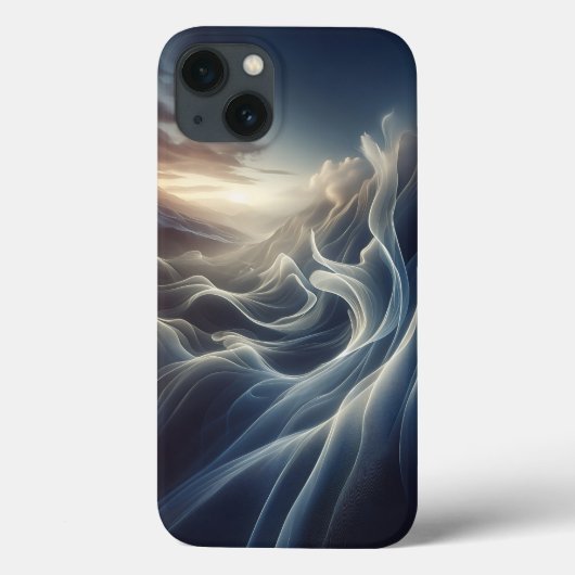 Ethereal Silk Waves Phone Case - Abstract Light Va Case-Mate iPhoneケース (裏面)