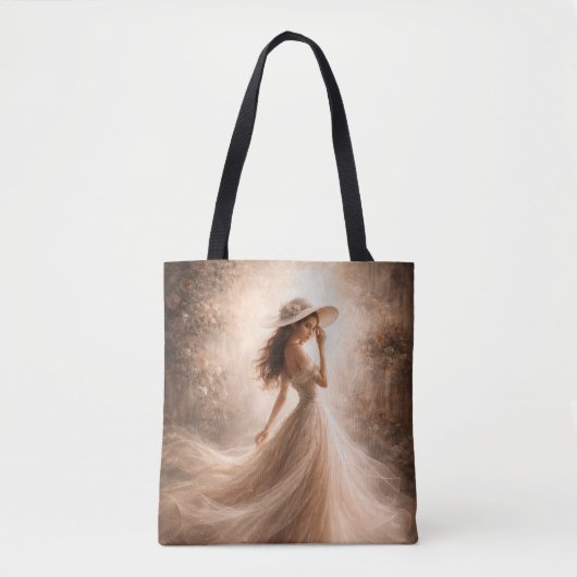 Ethereal Slavic Water Nymph Tote Bag Boho トートバッグ (正面)