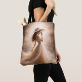 Ethereal Slavic Water Nymph Tote Bag Boho トートバッグ (クローズアップ)