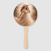 Ethereal Slavic Water Nymph Wedding Program Fan  ハンドファン (裏面)