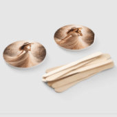 Ethereal Slavic Water Nymph Wedding Program Fan  ハンドファン (組立なし)