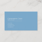 Ethereal Snowy Forest Mountain Valley Clean Frame 名刺 (裏面)