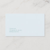 Ethereal Snowy Winter Forest Pine Tree Landscape 名刺 (裏面)