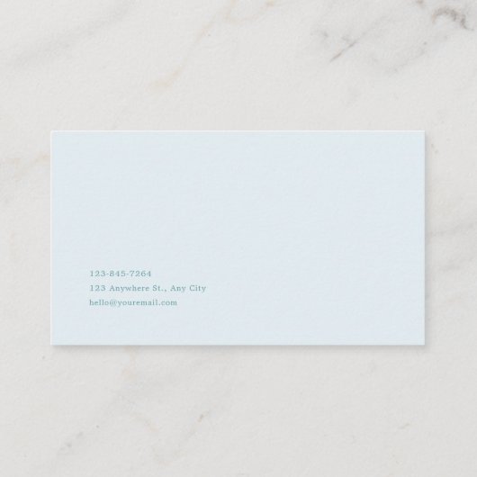 Ethereal Snowy Winter Forest Pine Tree Landscape 名刺 (裏面)