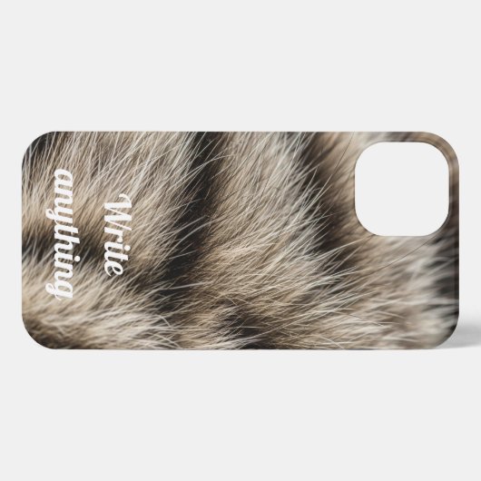 Ethereal Soft Fur Texture Aesthetic Phone Case iPhoneケース (裏面横)