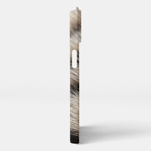 Ethereal Soft Fur Texture Aesthetic Phone Case iPhoneケース (右側面)