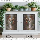 Ethereal Spiritual Women, Symbolic EX6L Decoupage 薄葉紙