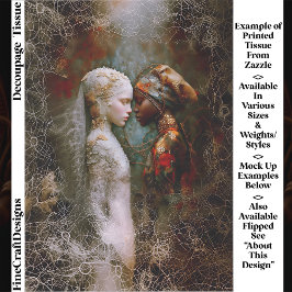 Ethereal Spiritual Women, Symbolic EX6L Decoupage 薄葉紙