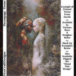 Ethereal Spiritual Women, Symbolic EX6R Decoupage 薄葉紙