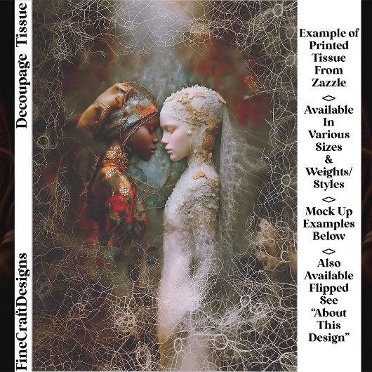 Ethereal Spiritual Women, Symbolic EX6R Decoupage 薄葉紙