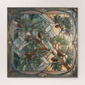 Ethereal Stained Glass Cedar of Lebanon Puzzle ジグソーパズル (横)