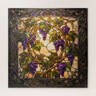 Ethereal Stained Glass Grapevine Puzzle ジグソーパズル