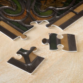 Ethereal Stained Glass Oak Branch Puzzle ジグソーパズル (側面)