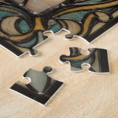 Ethereal Stained Glass Olive Branch Puzzle ジグソーパズル (側面)