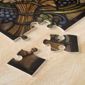 Ethereal Stained Glass Wheat Stalks Puzzle ジグソーパズル (側面)